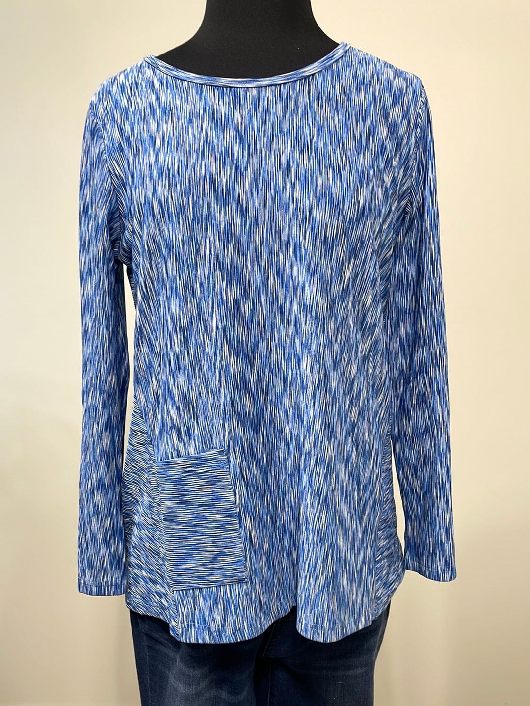 Ocean Blue Lines Tunic w/Pockets