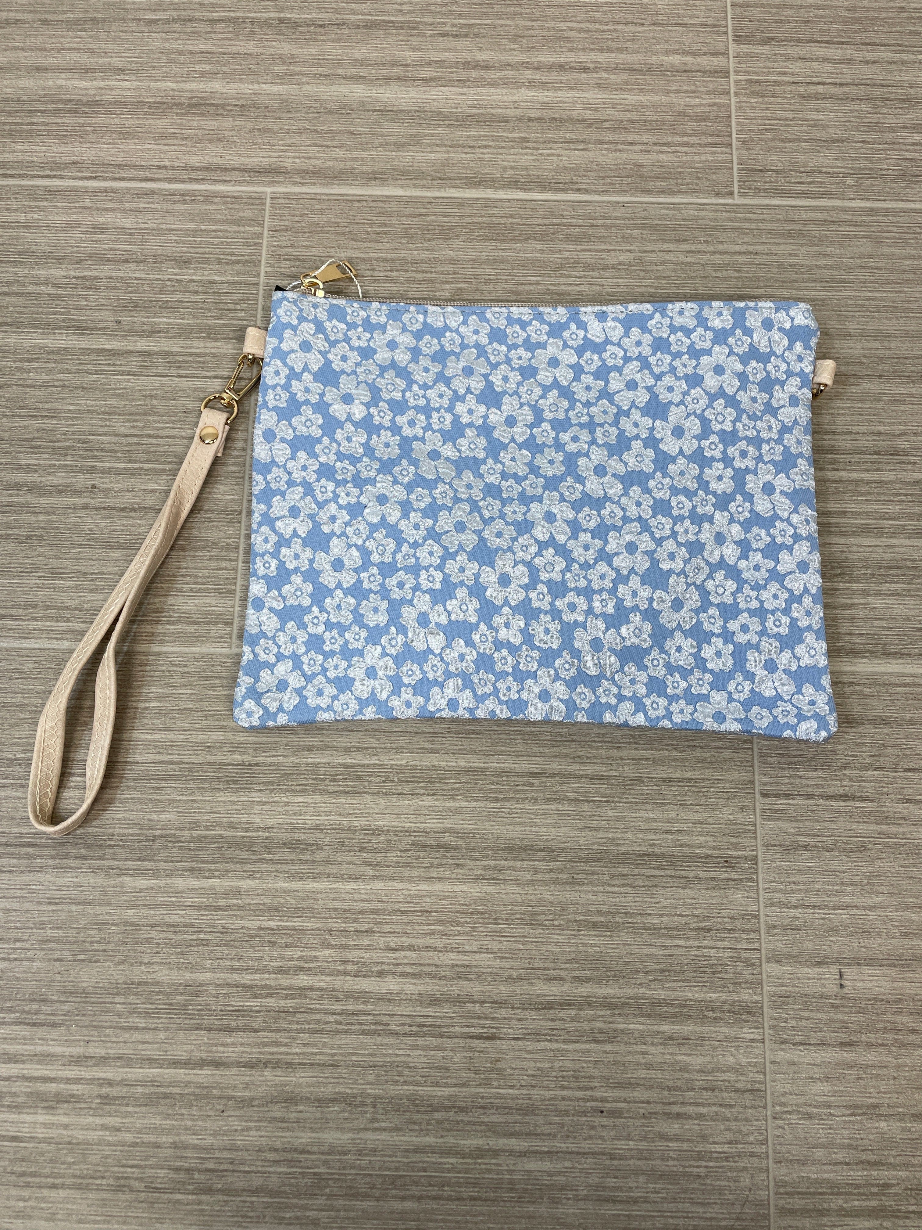 Blue Floral Crossbody
