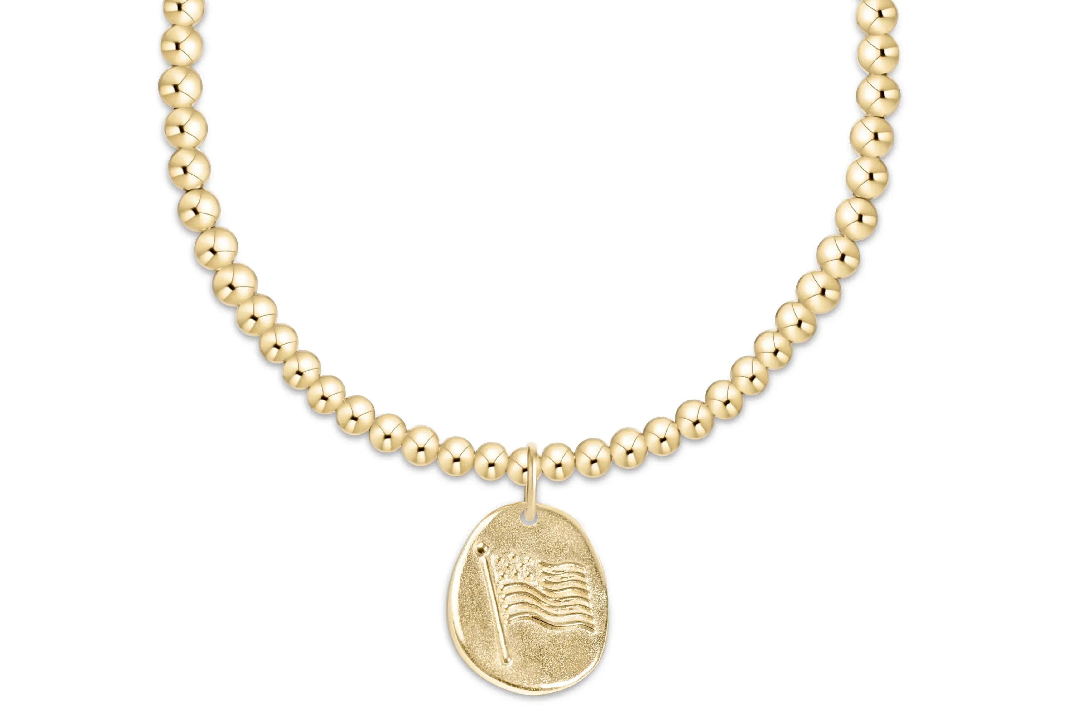 Classic Gold 3mm Bracelet - Inspire America Gold Disc