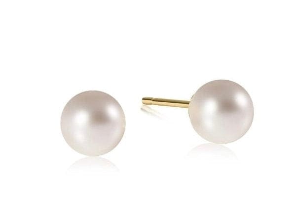 Classic 8mm Ball Stud - Pearl