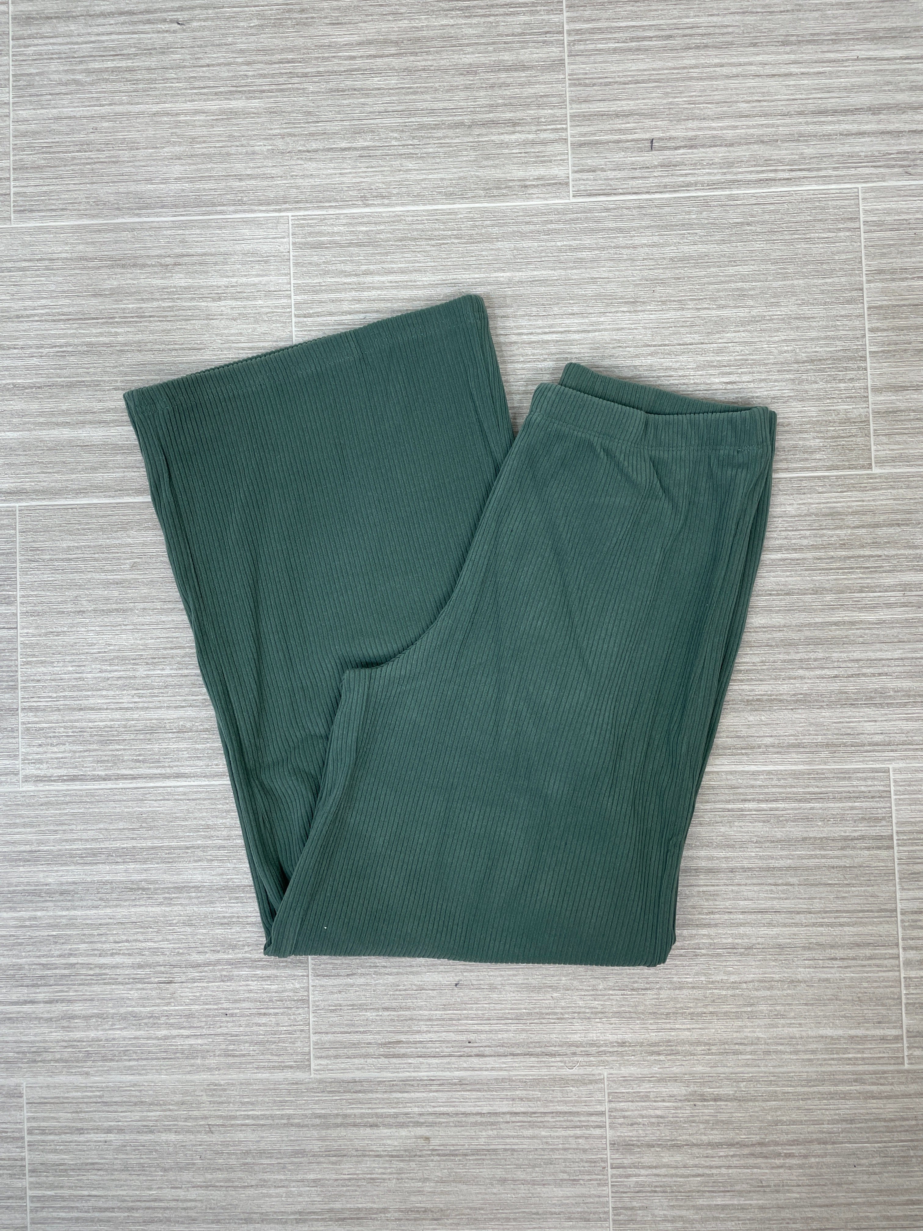 Ash Jade Ribbed Wide Leg Pants