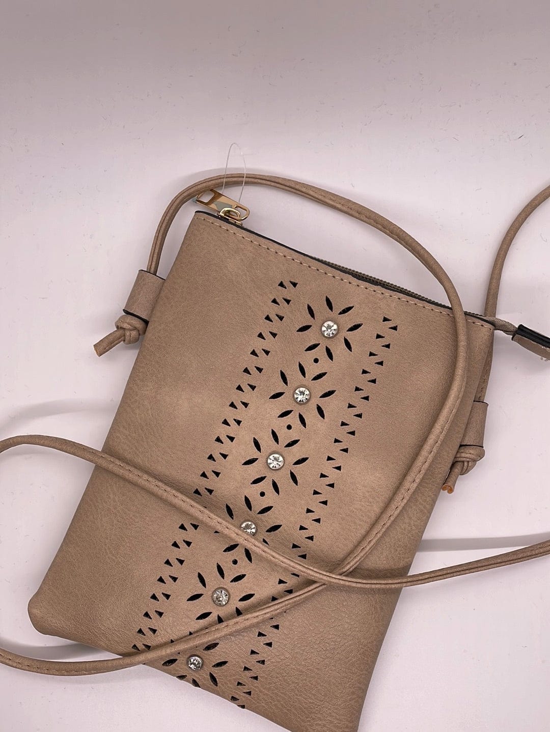 Sand Stripe Detail Cross Body Bag