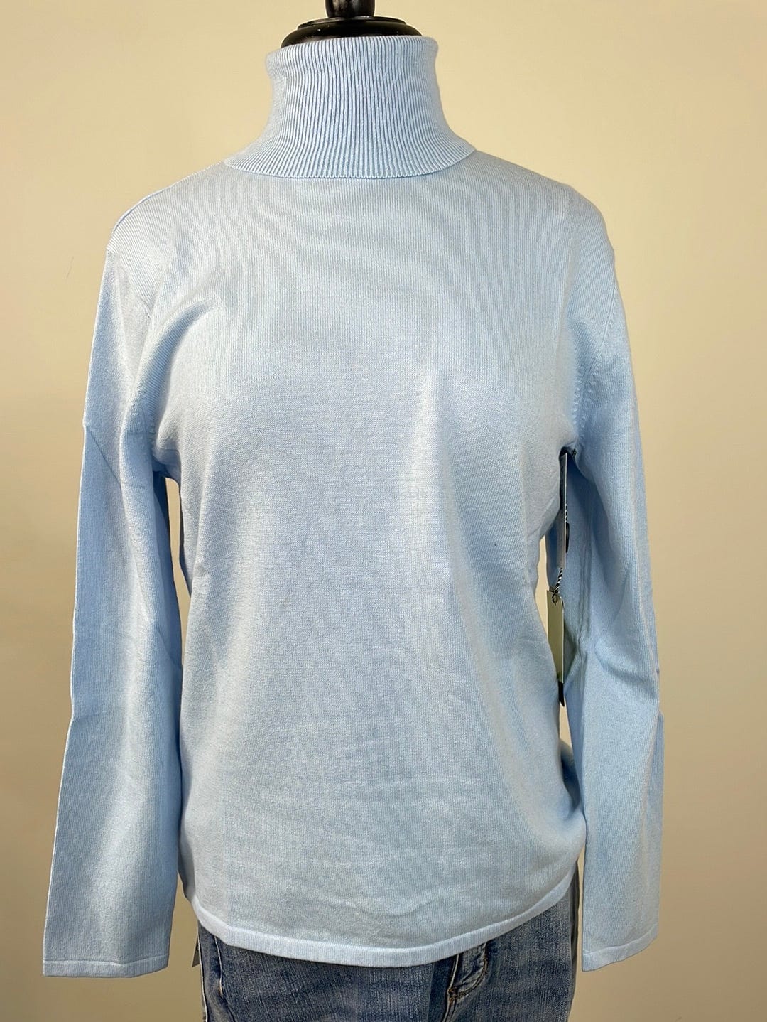 Light Blue Turtleneck Sweater