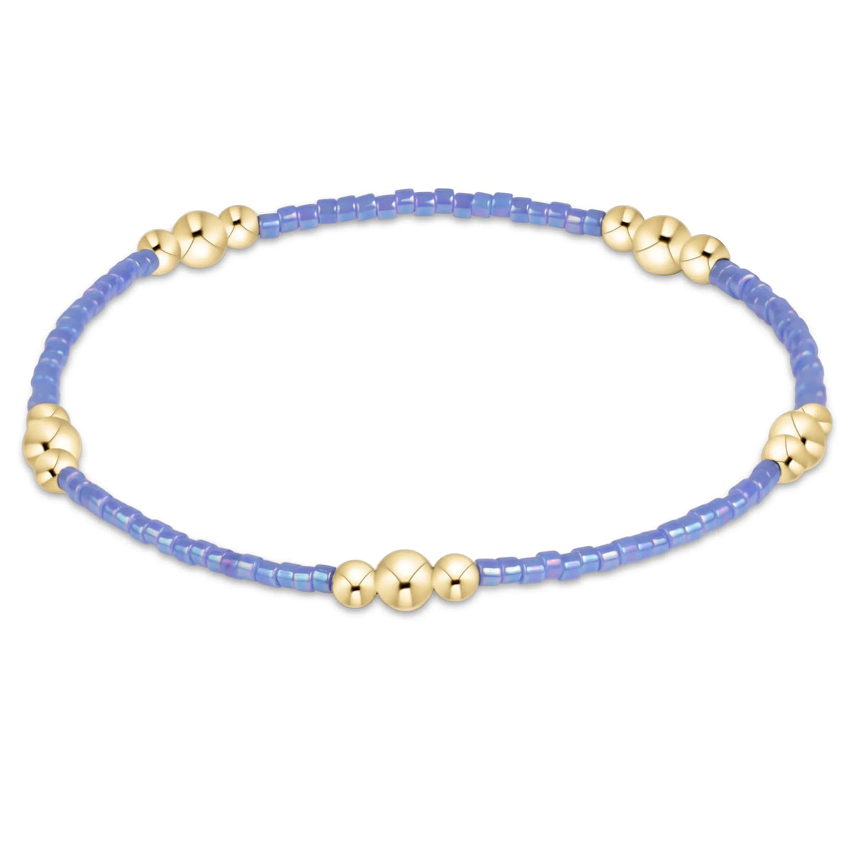 Hope Purpose Gold Bracelet -  Bright Blue