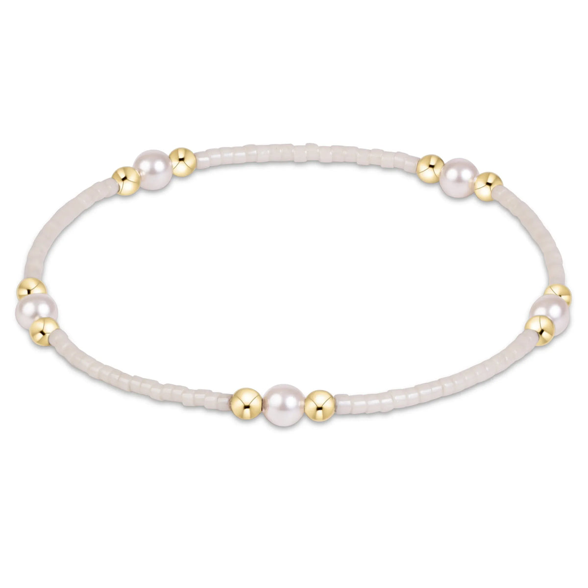 Hope Purpose Pearl Bracelet - Milkshake
