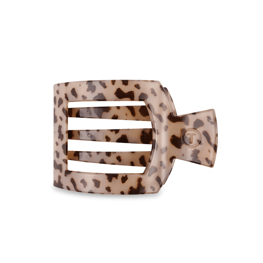 Blonde Tortoise Medium Flat Square Clip
