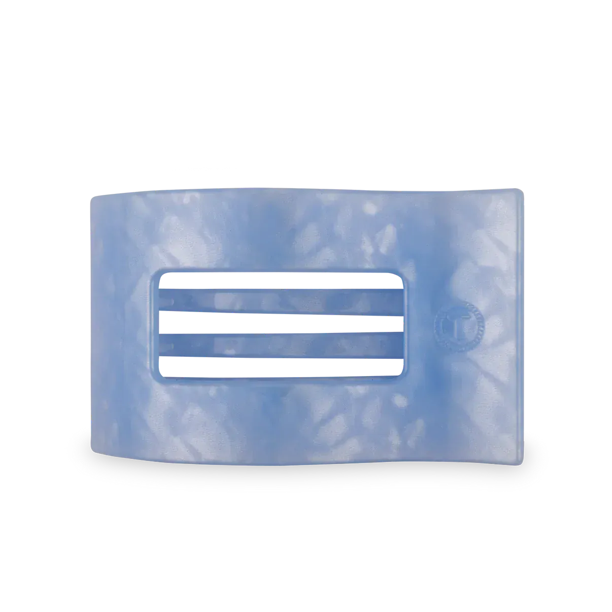 Blue Lagoon Large Flat Rectangle Hair Clip