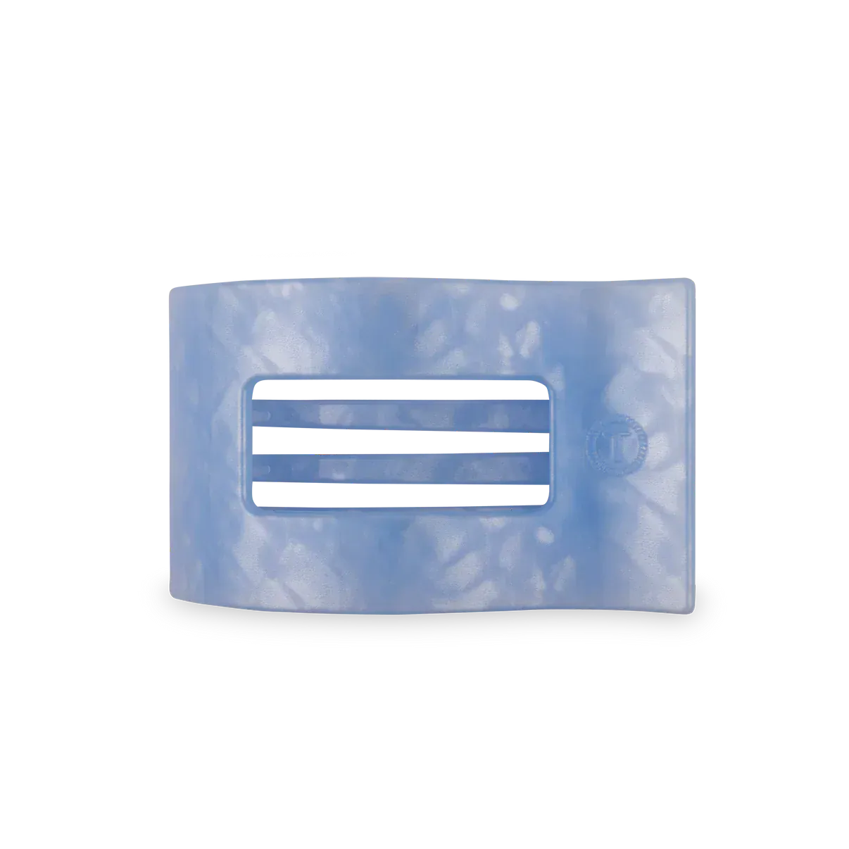 Blue Lagoon Medium Flat Rectangle Hair Clip