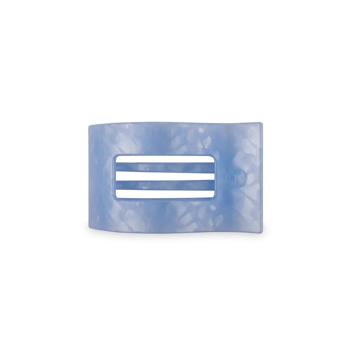Blue Lagoon Small Flat Rectangle Hair Clip
