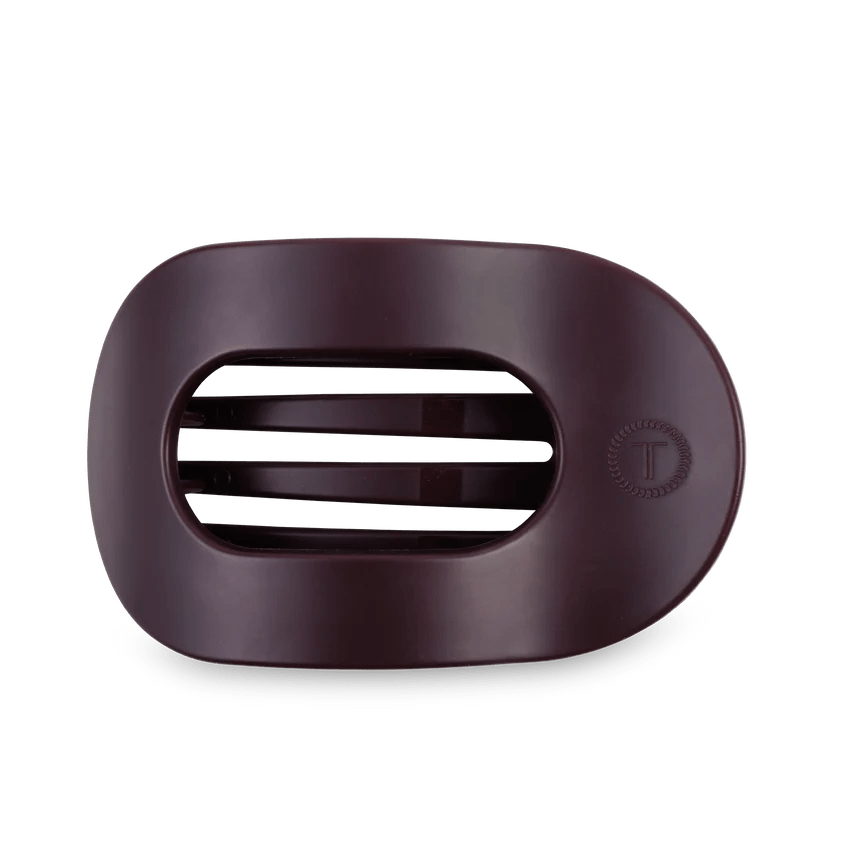 Burgundy Bliss Large Flat Round Clip