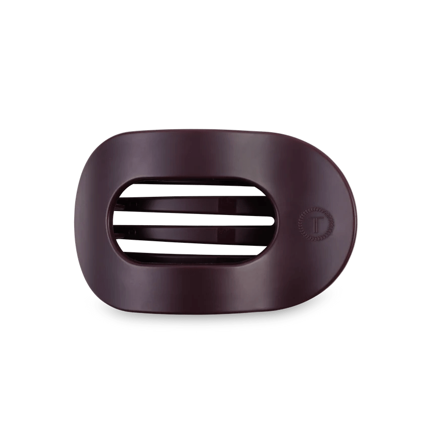 Burgundy Bliss Medium Flat Round Clip