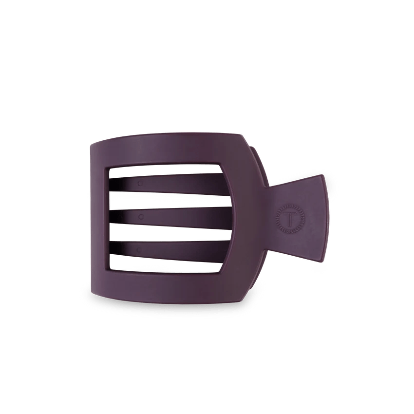 Burgundy Bliss Medium Flat Square Clip