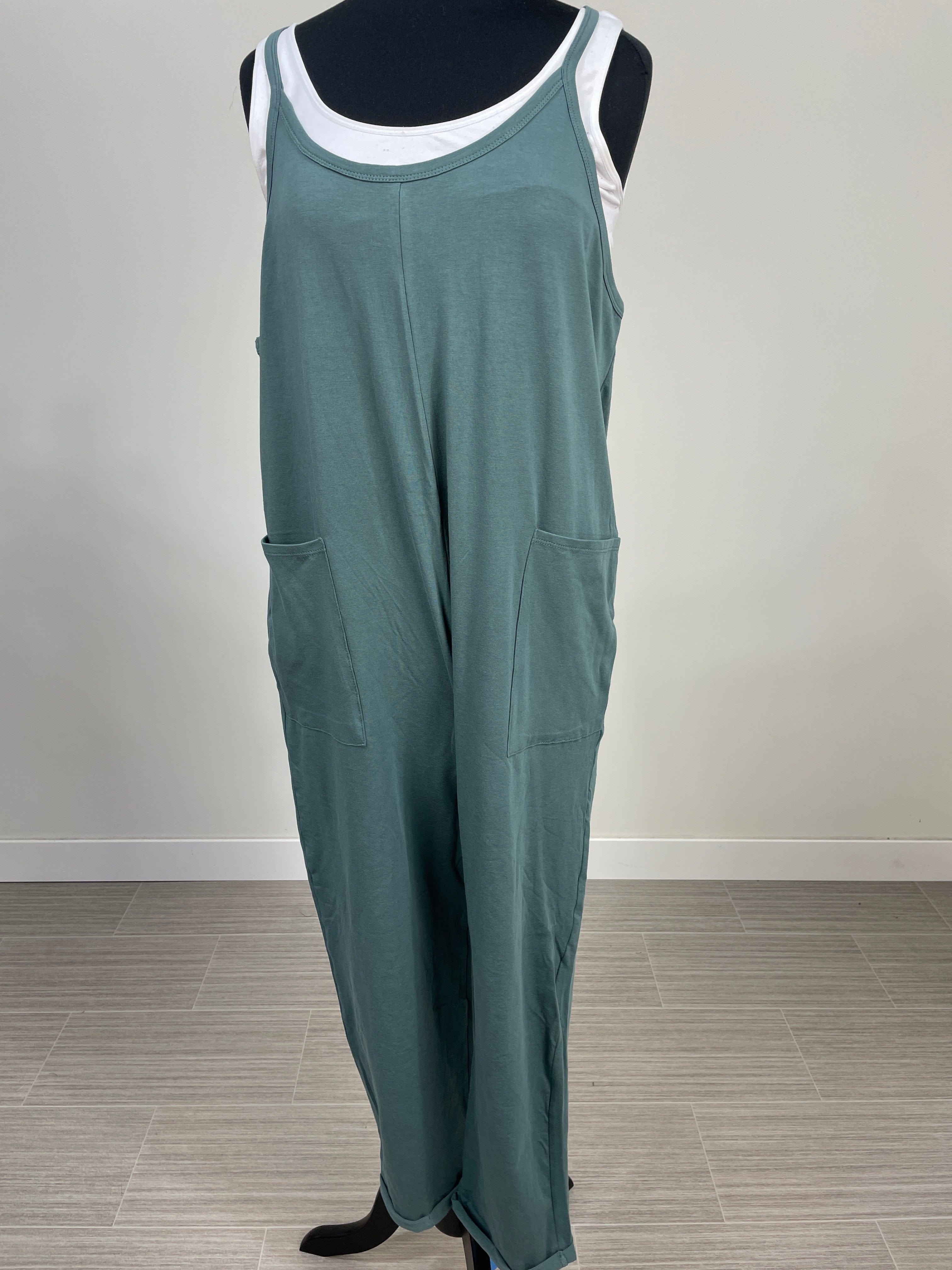 Ash Jade Pocketed Jumpsuit