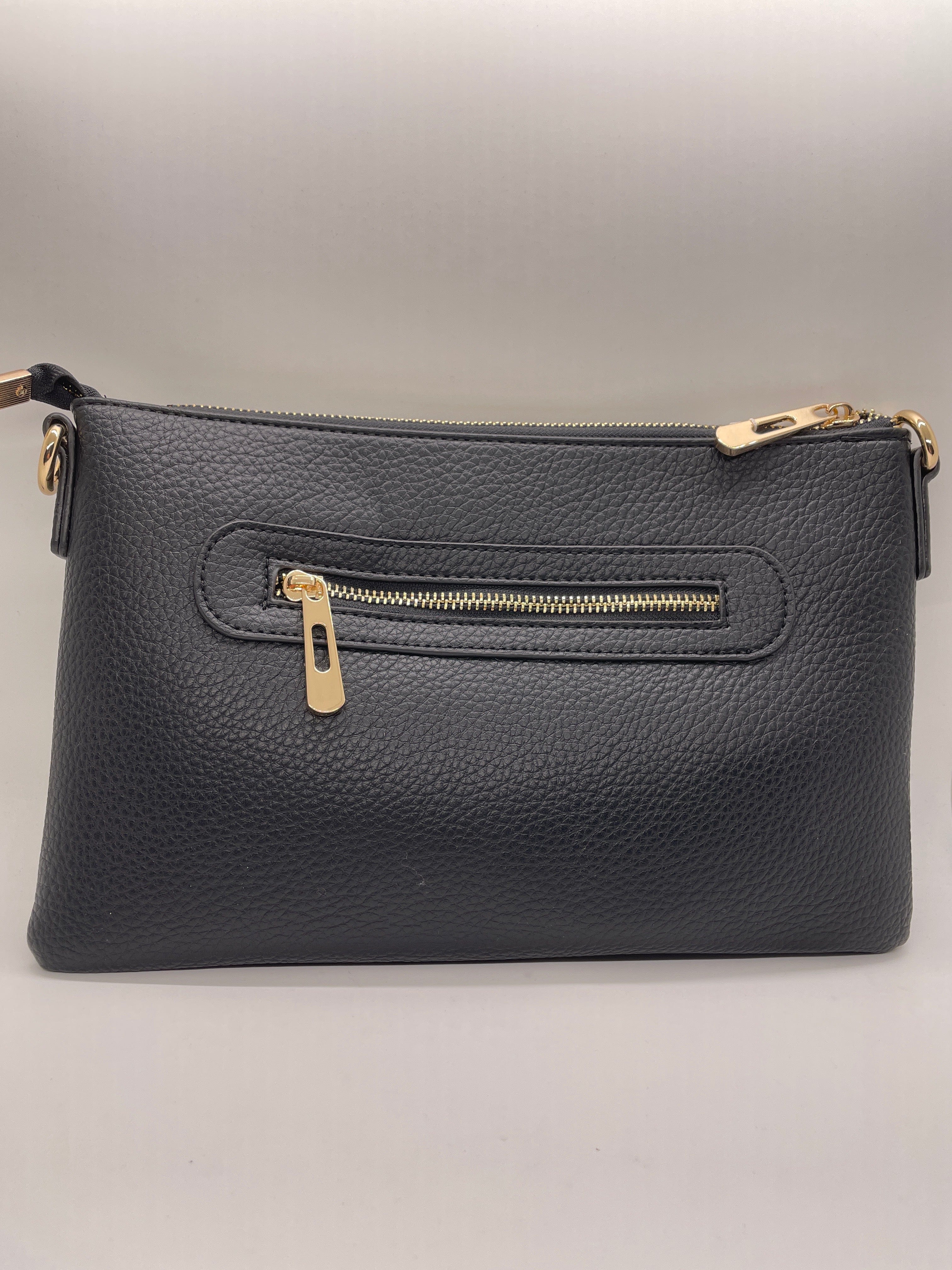 Black Large Convertible Crossbody