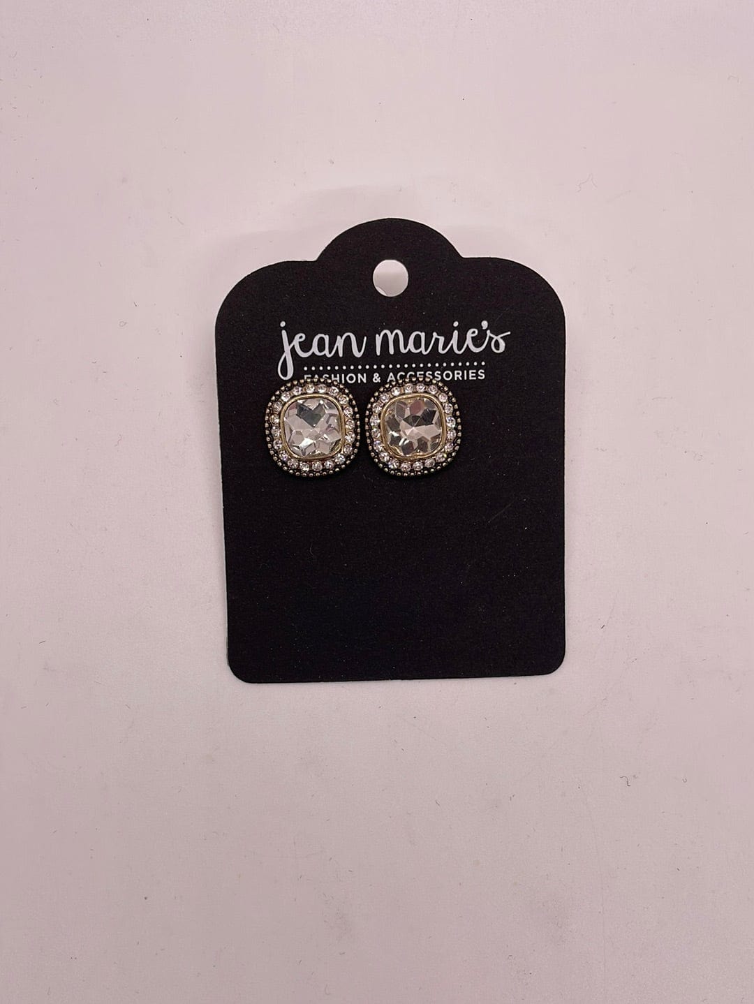 Gold Crystal Post Earring