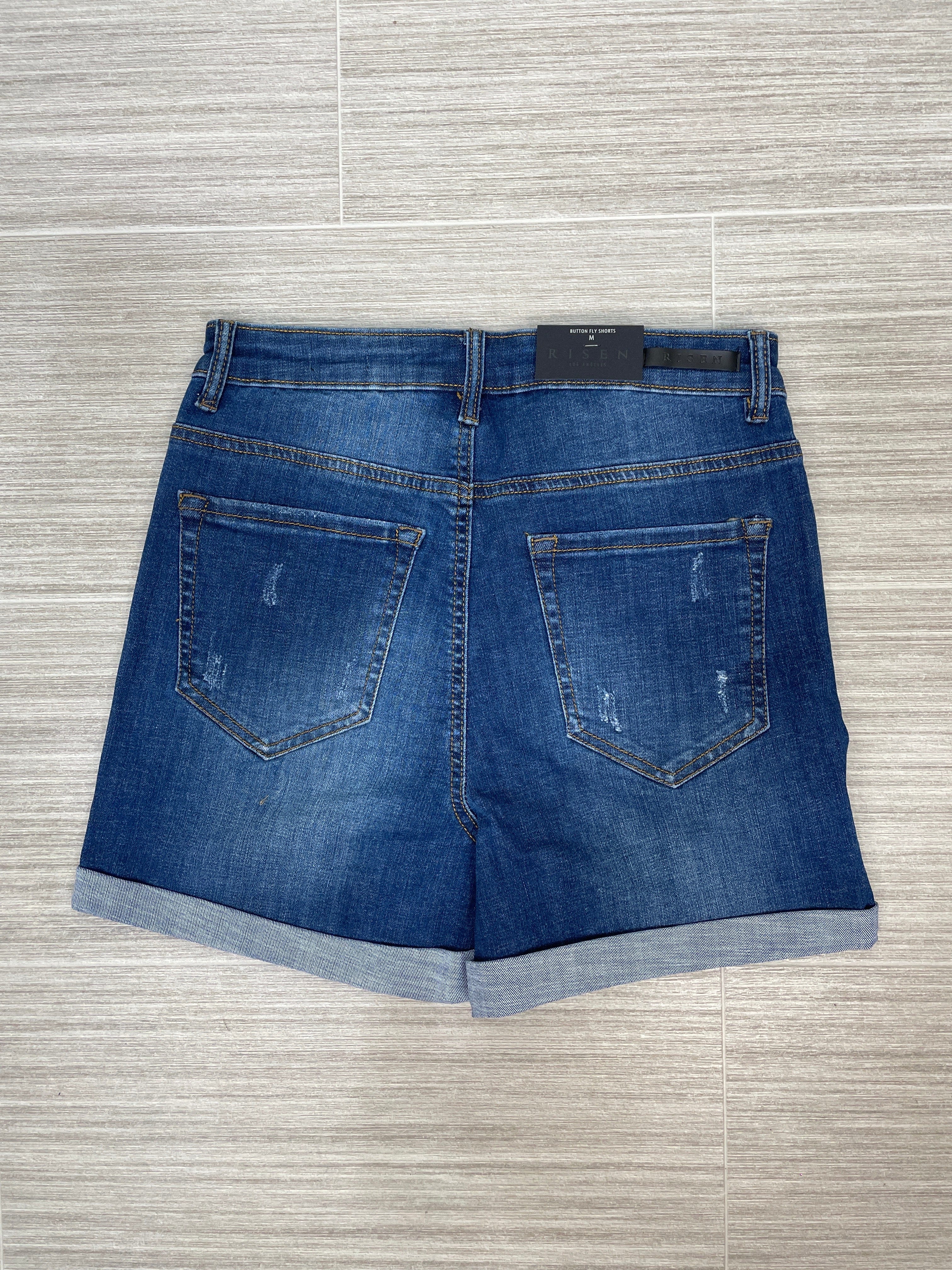 Patch Pocket Roll-Up Shorts