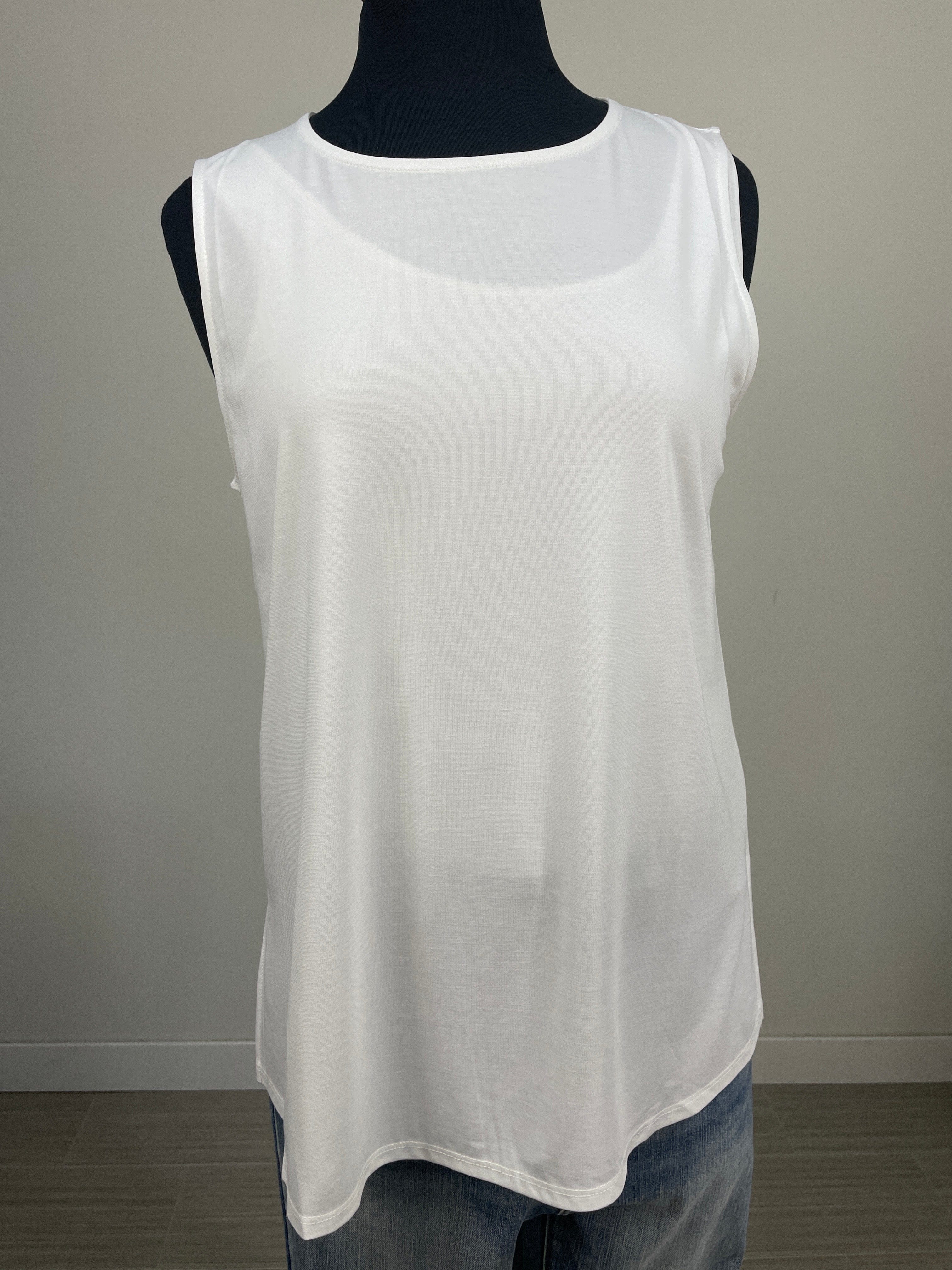 White Light Ponte Tank Top