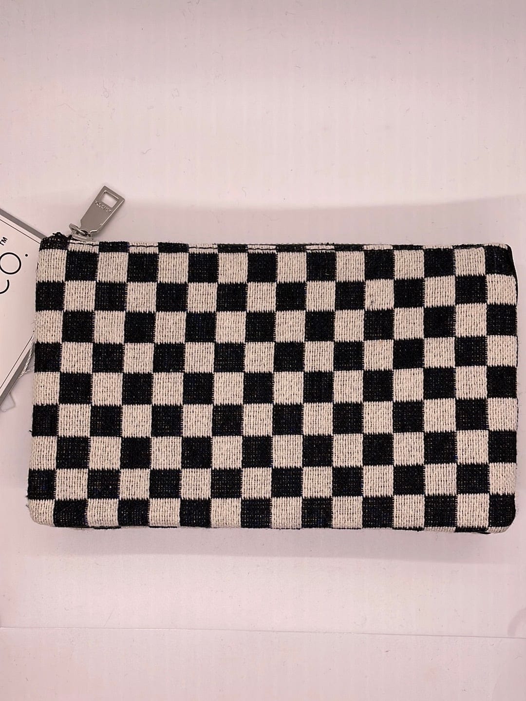 Black & White Checkered Riley Crossbody