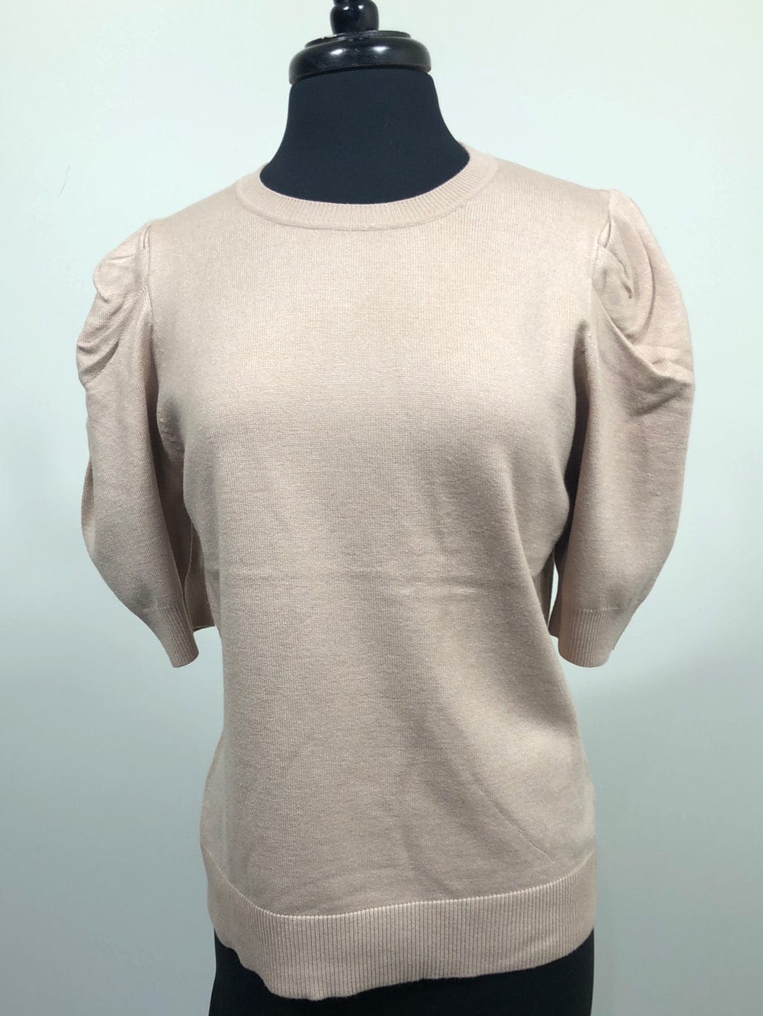 Ash Mocha Puff Sleeve Sweater