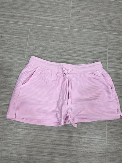 Pink Tulle Corduroy Shorts