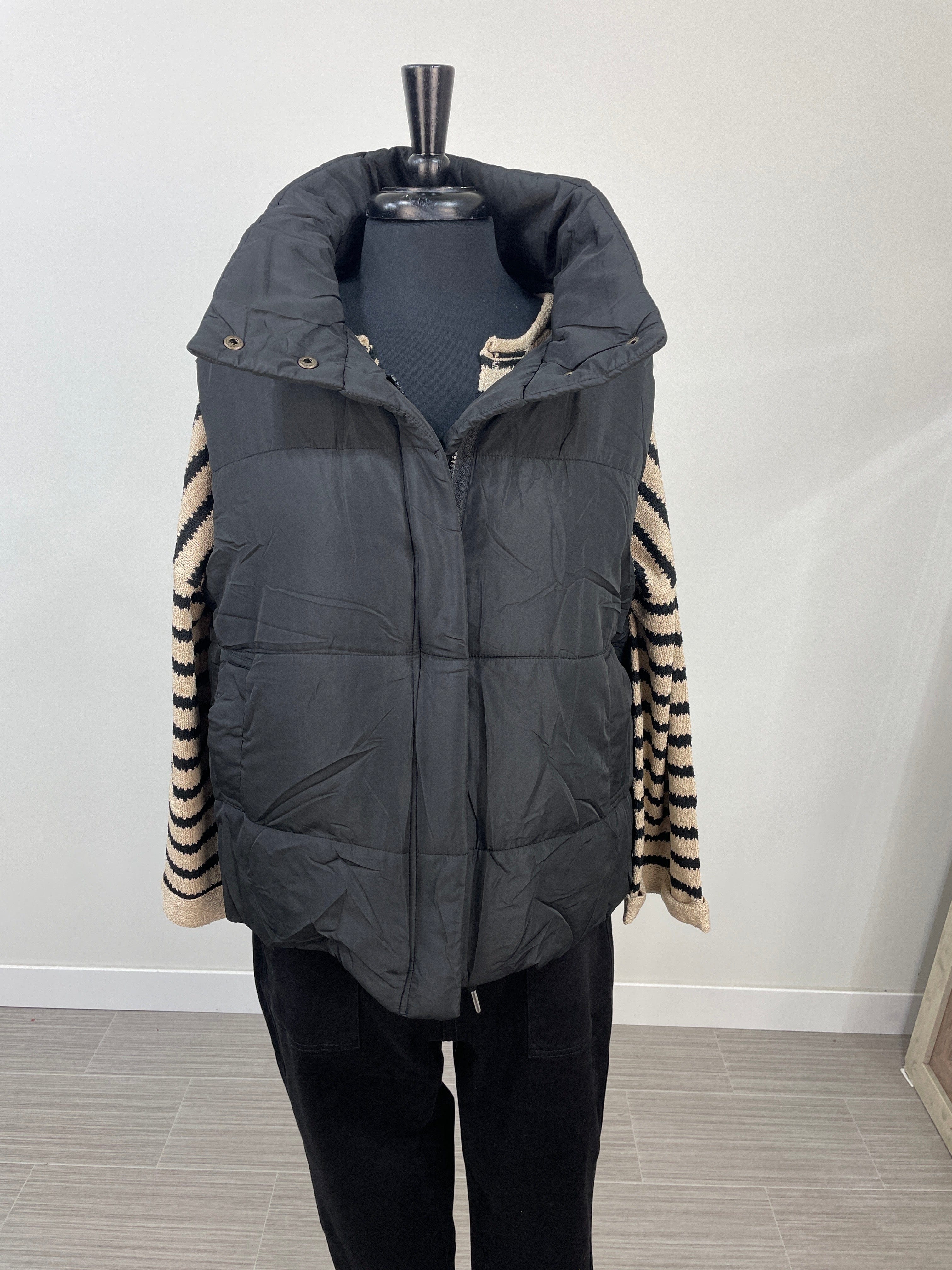 Black Puffer Vest