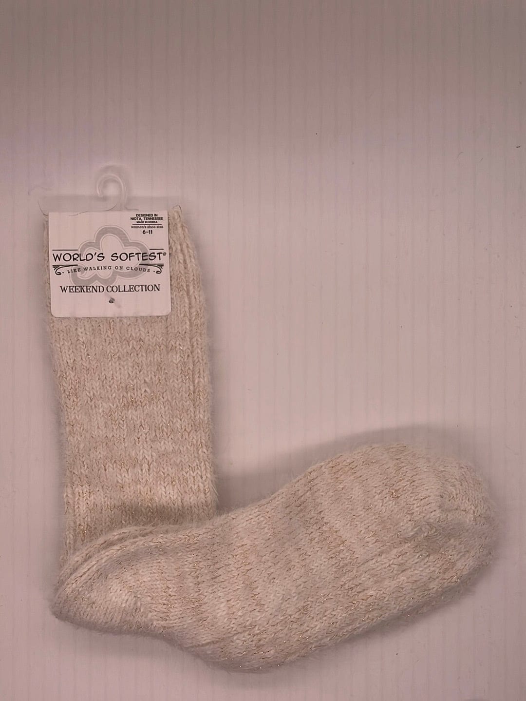 World's Softest Weekend Ragg Feather Crew Oatmeal