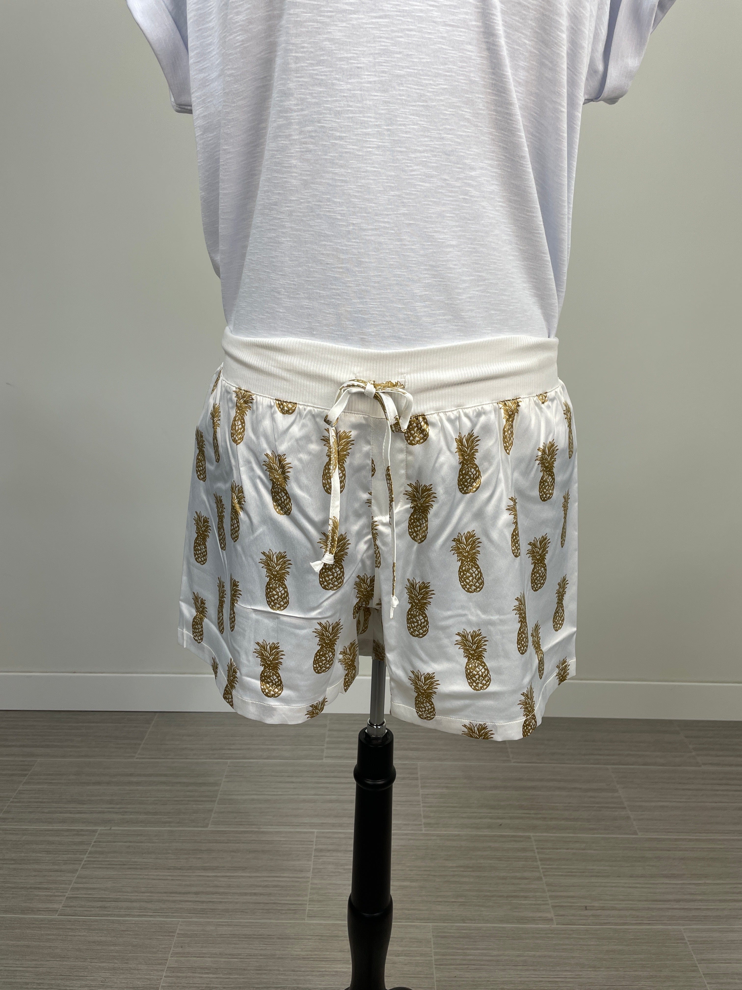 Classic Gold Pineapple Slumber Shorts