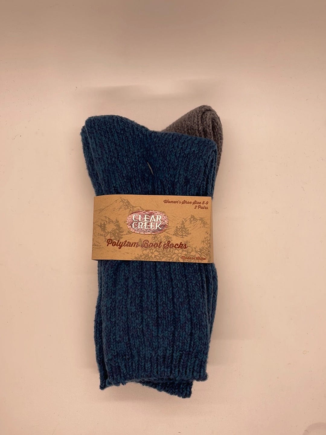 CC Blue & Steel Marled 2 Pack Boot Sock