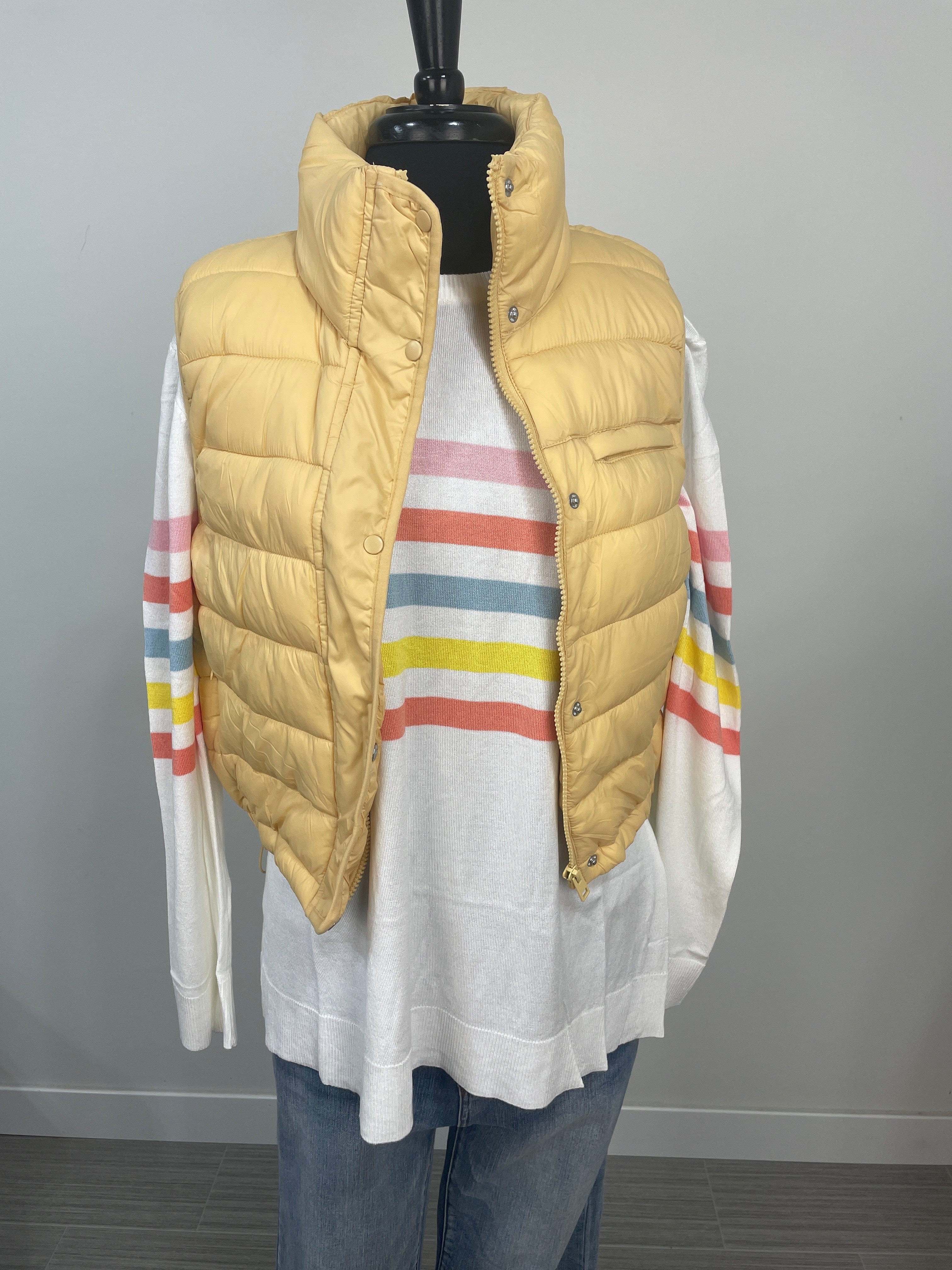 Yellow Puffer Vest