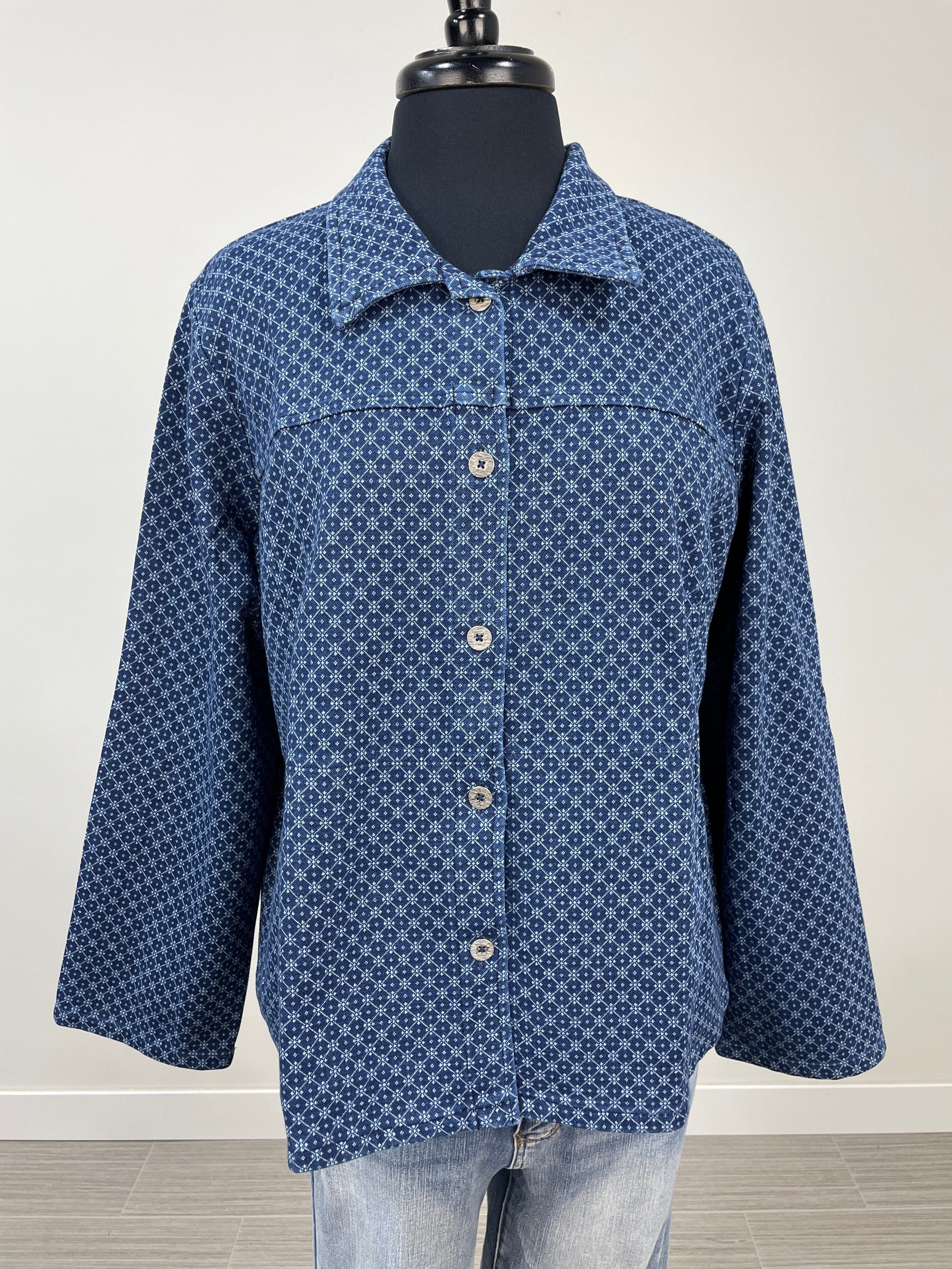 Indigo Print Jacket