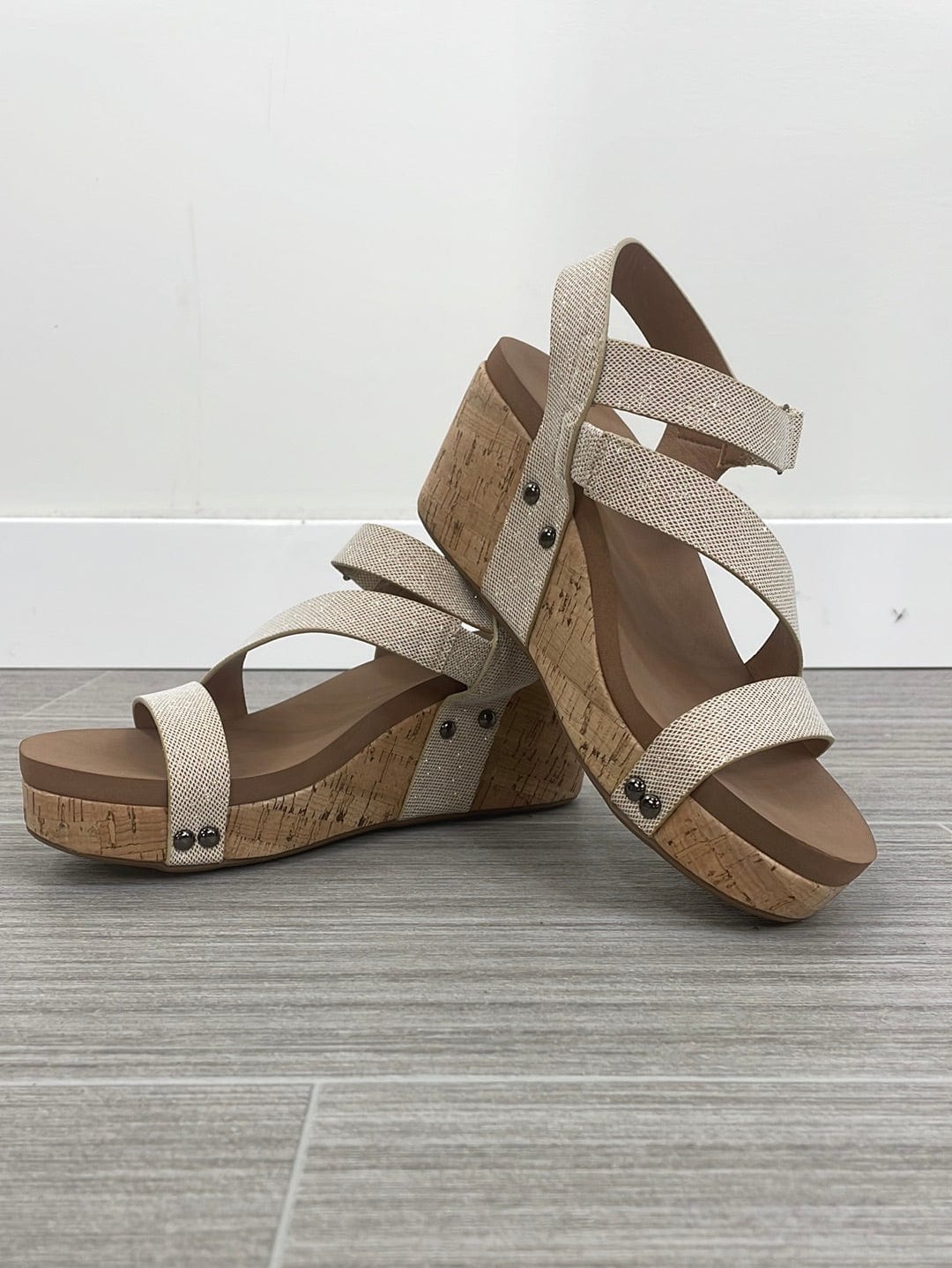 Gold Shimmer Spring Fling Wedge