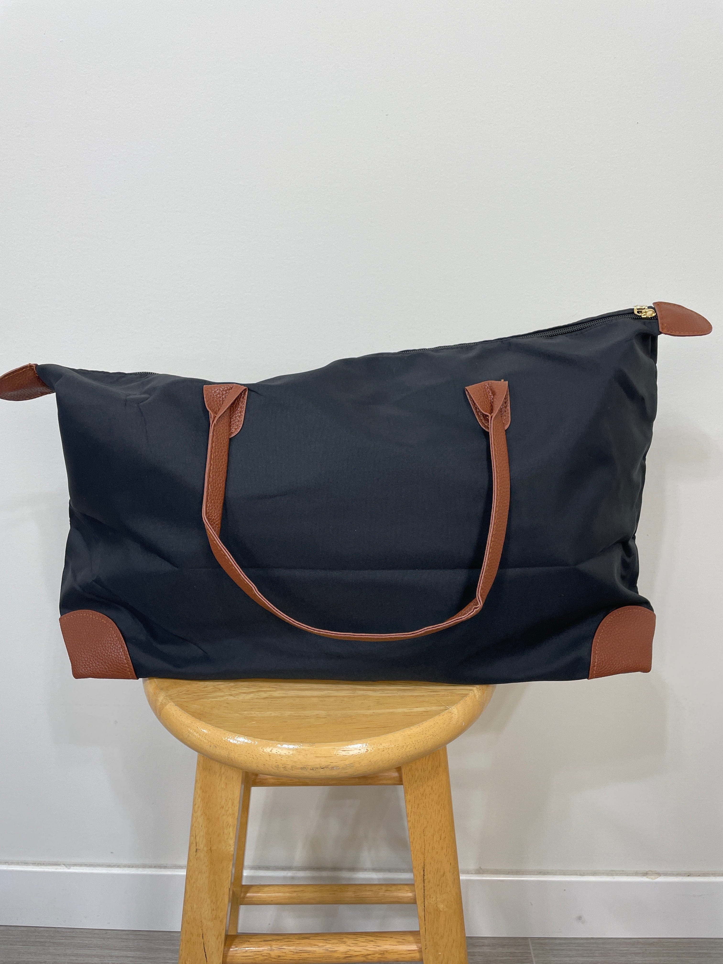 Black Weekender Travel Bag
