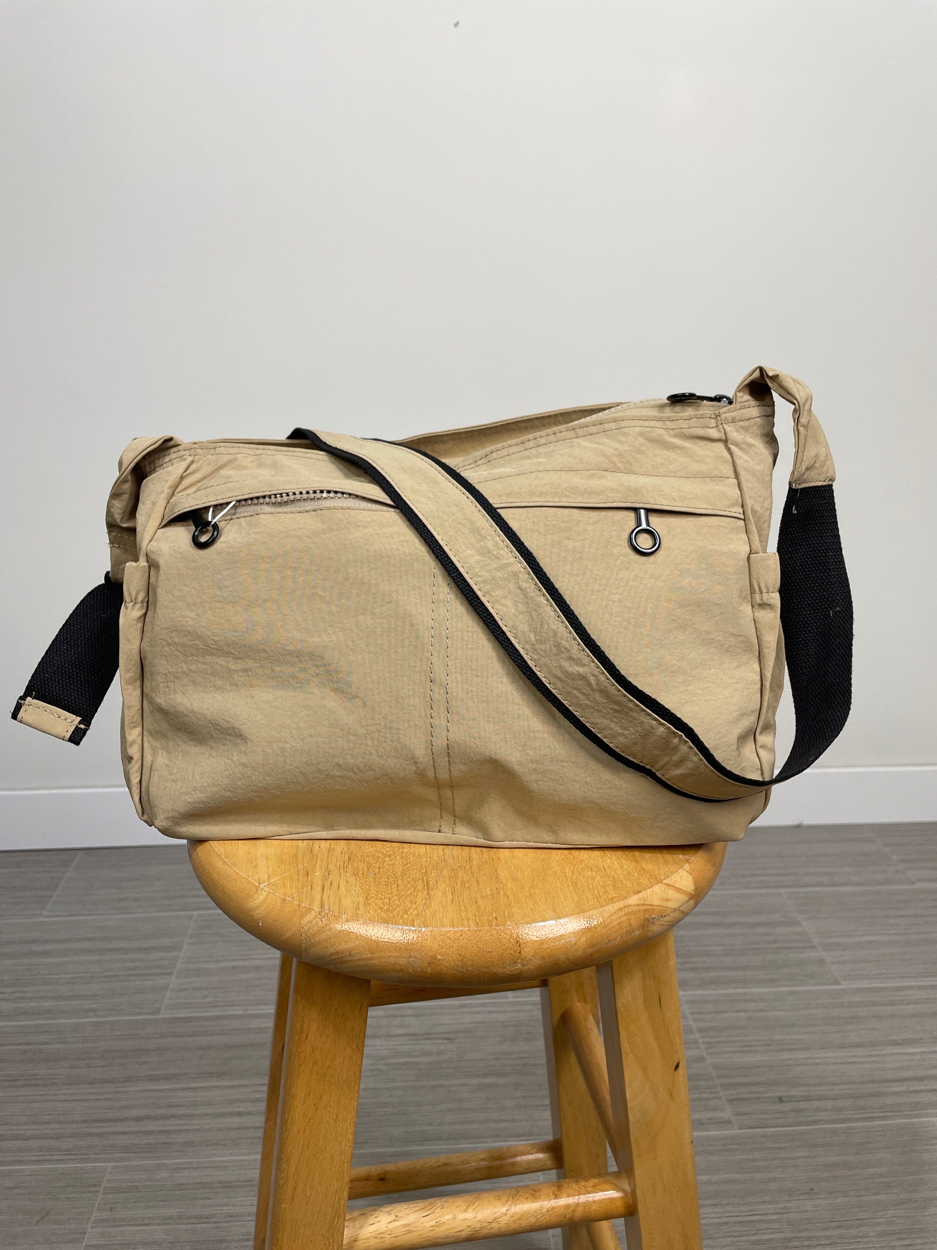 Beige Multi Pocket Crossbody