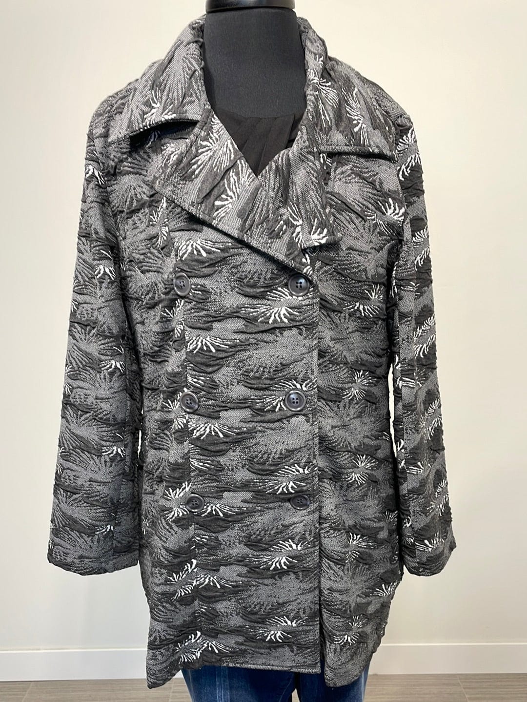 Greys Texture Print Jacket