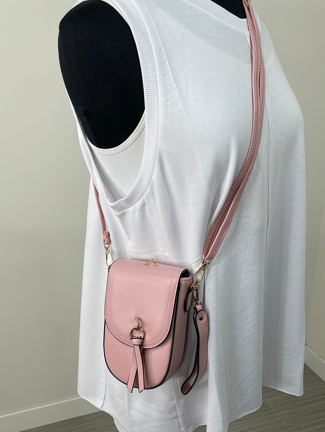 Pink Phone Crossbody W/ Slots