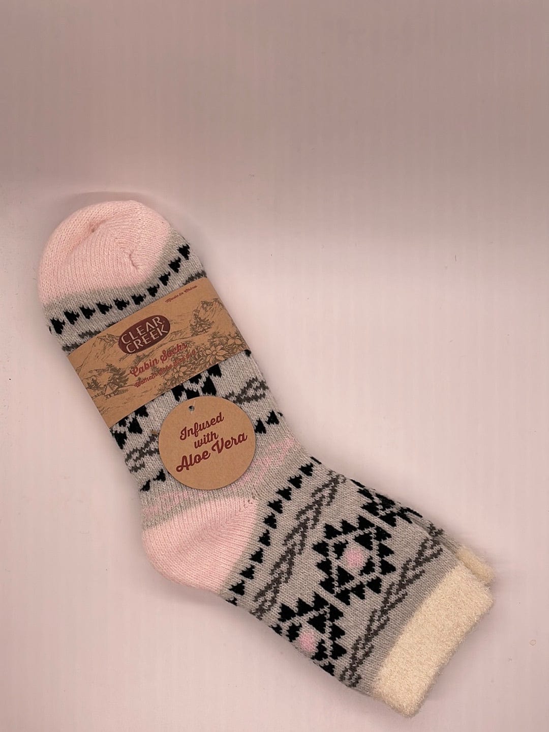 Aztec Cabin Socks W/ Aloe