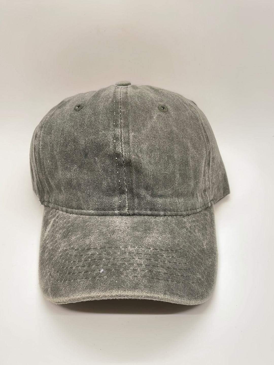 Dark Olive Mineral Wash Ballcap