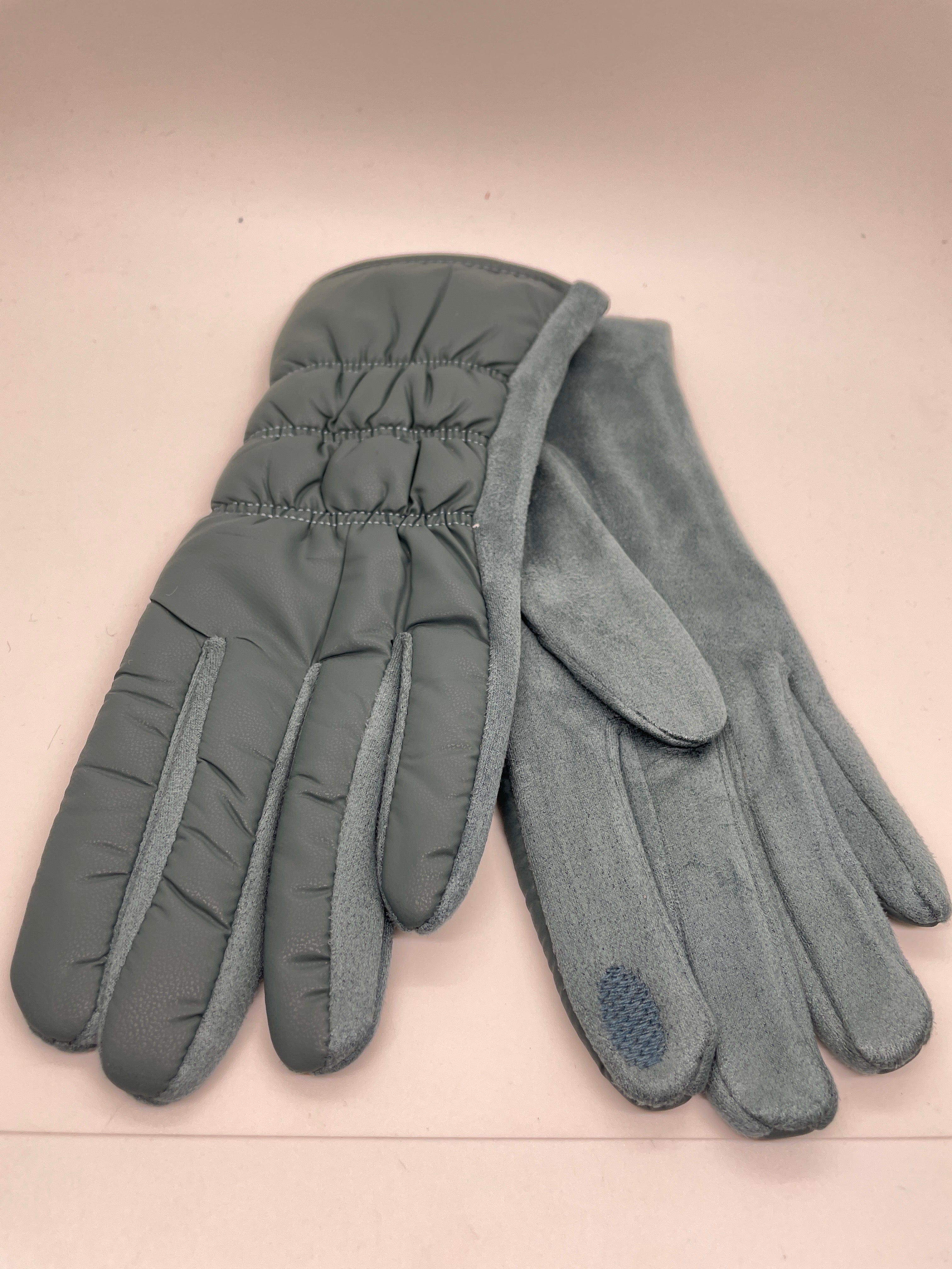 Teal Matte Puffer Glove