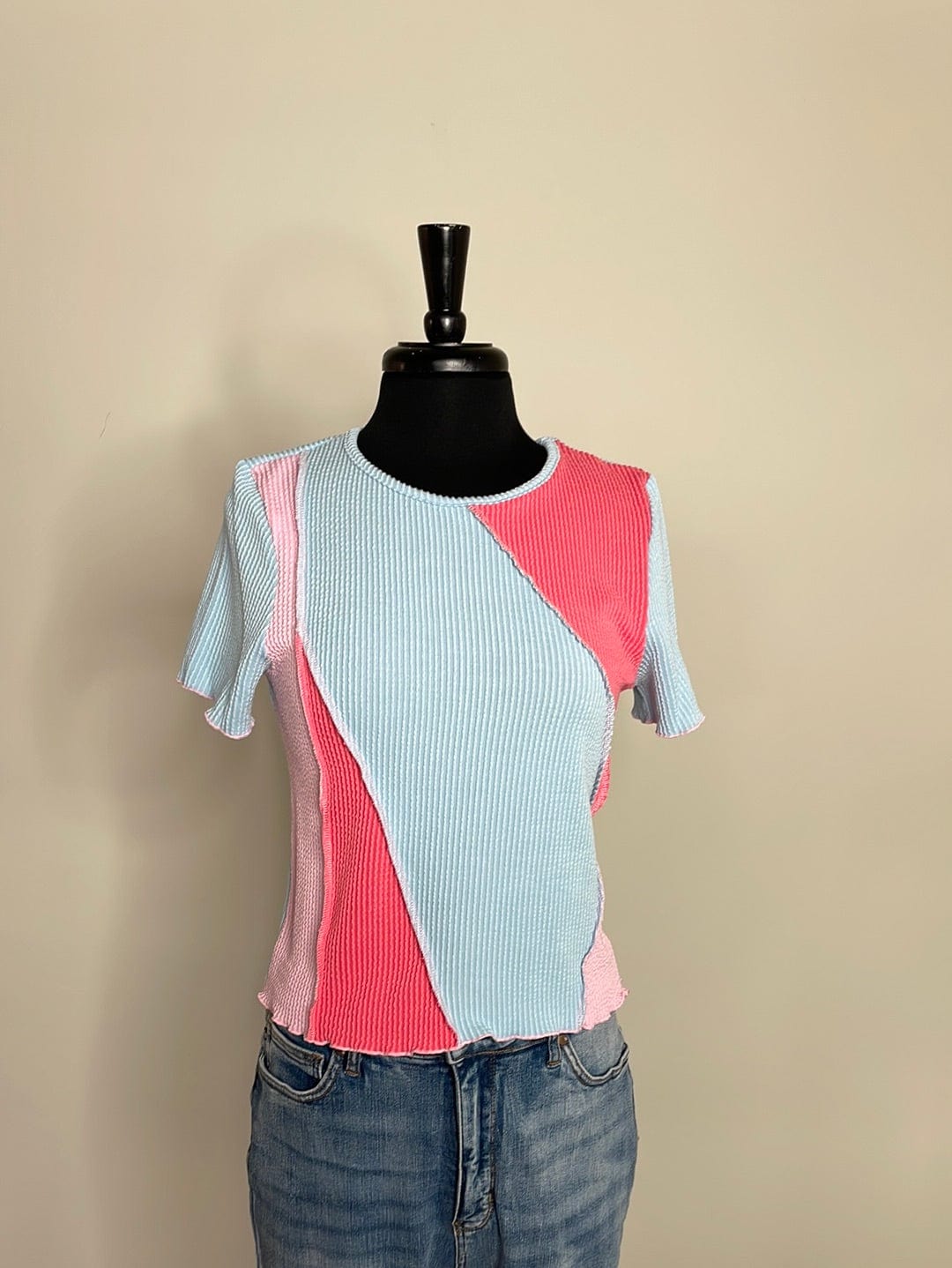 Chasing Rainbows Ribbed Top