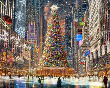 Christmas in the City 1000 Piece Puzzle