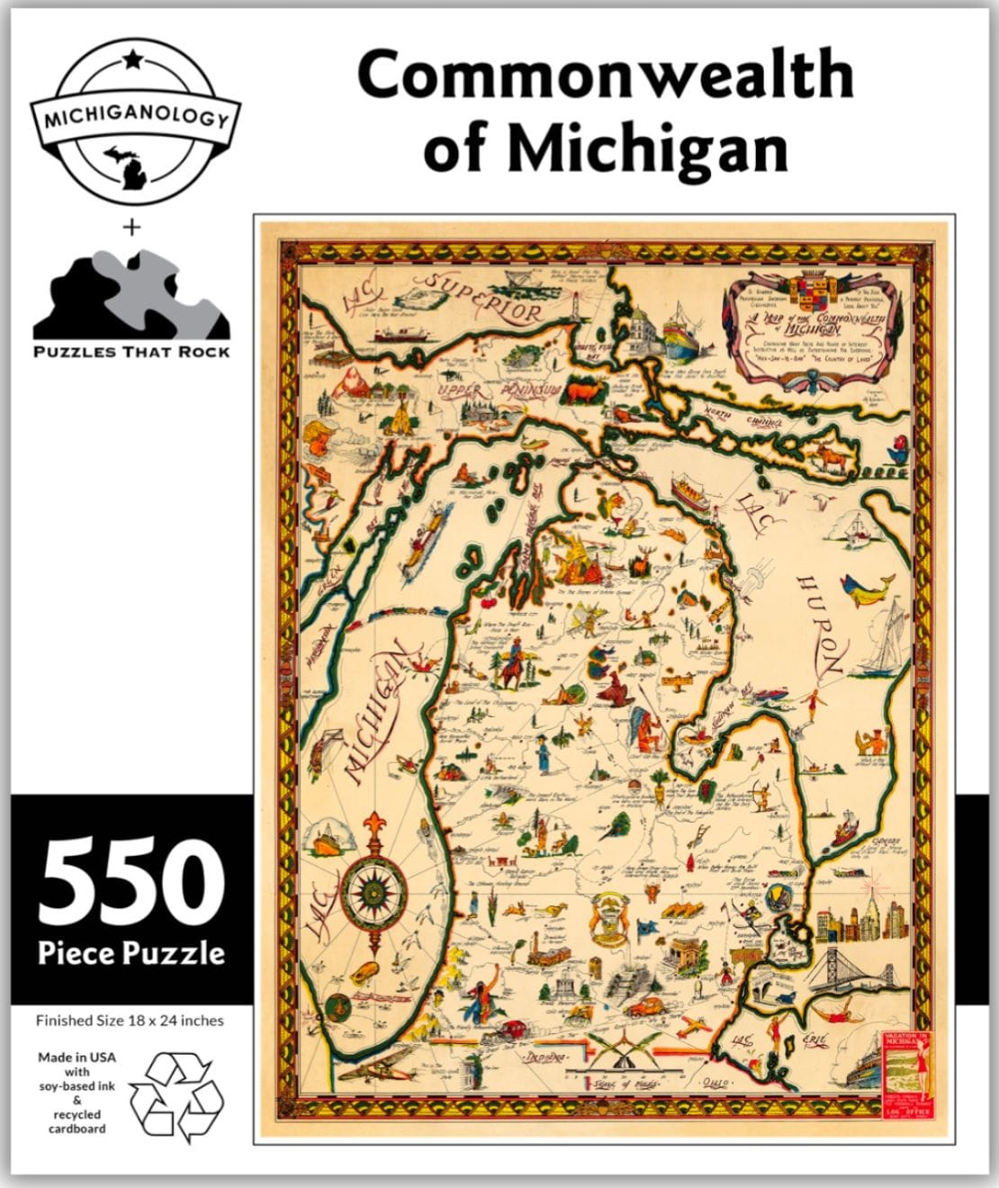 Commonwealth of Michigan 550pc Puzzle
