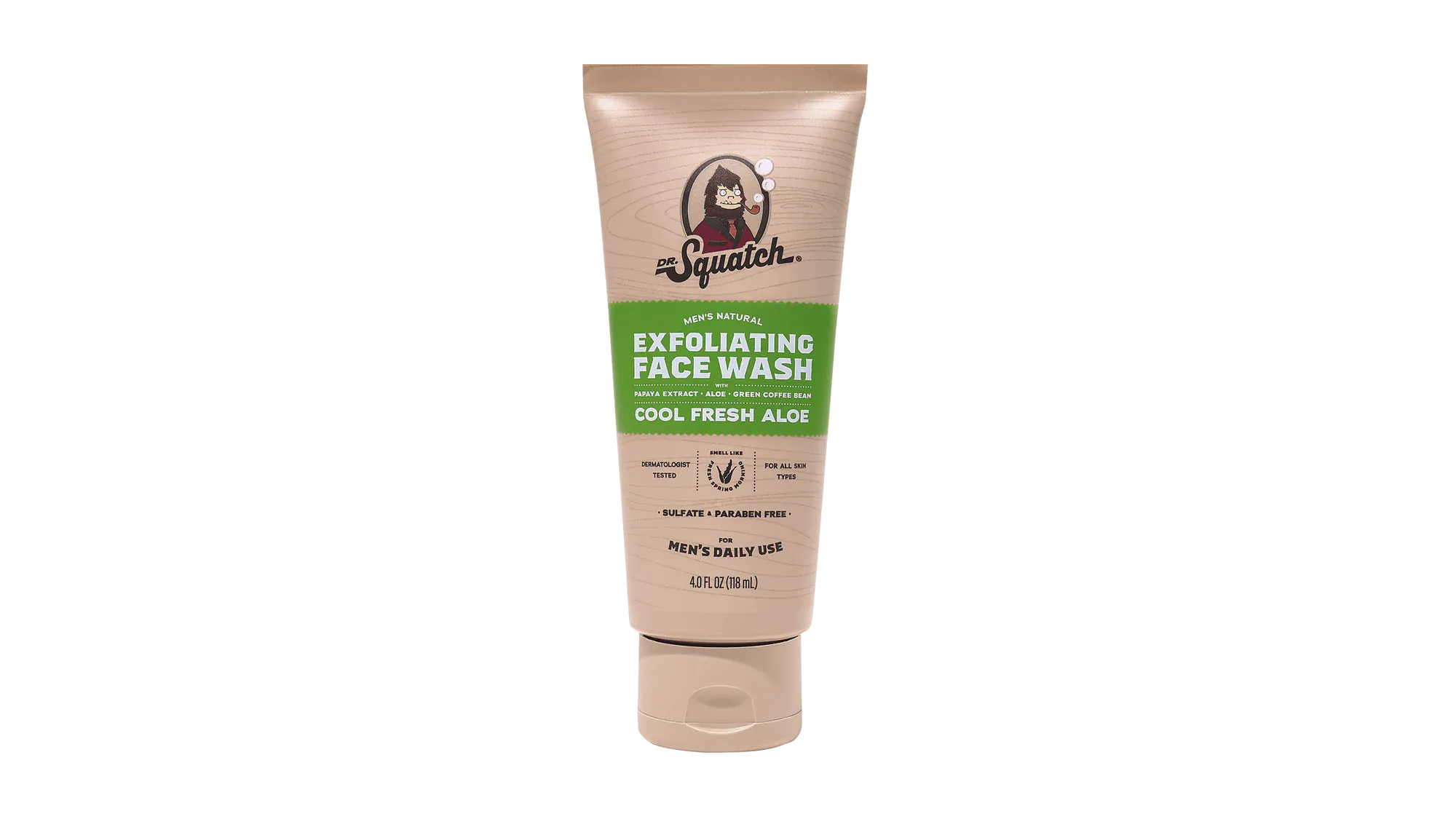Dr Squatch - Cool Fresh Aloe Exfoliating 4oz Face Wash