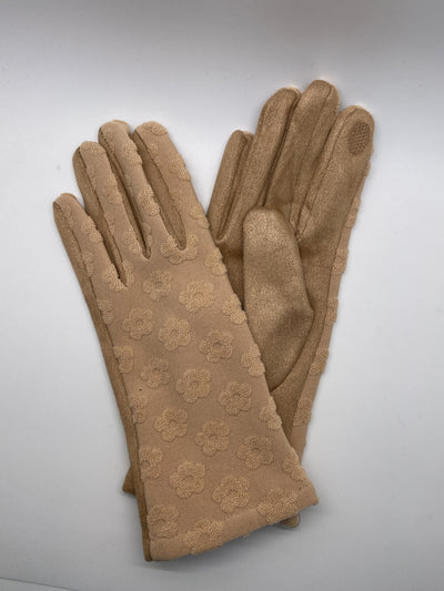Camel Petunia Dual Texture Glove