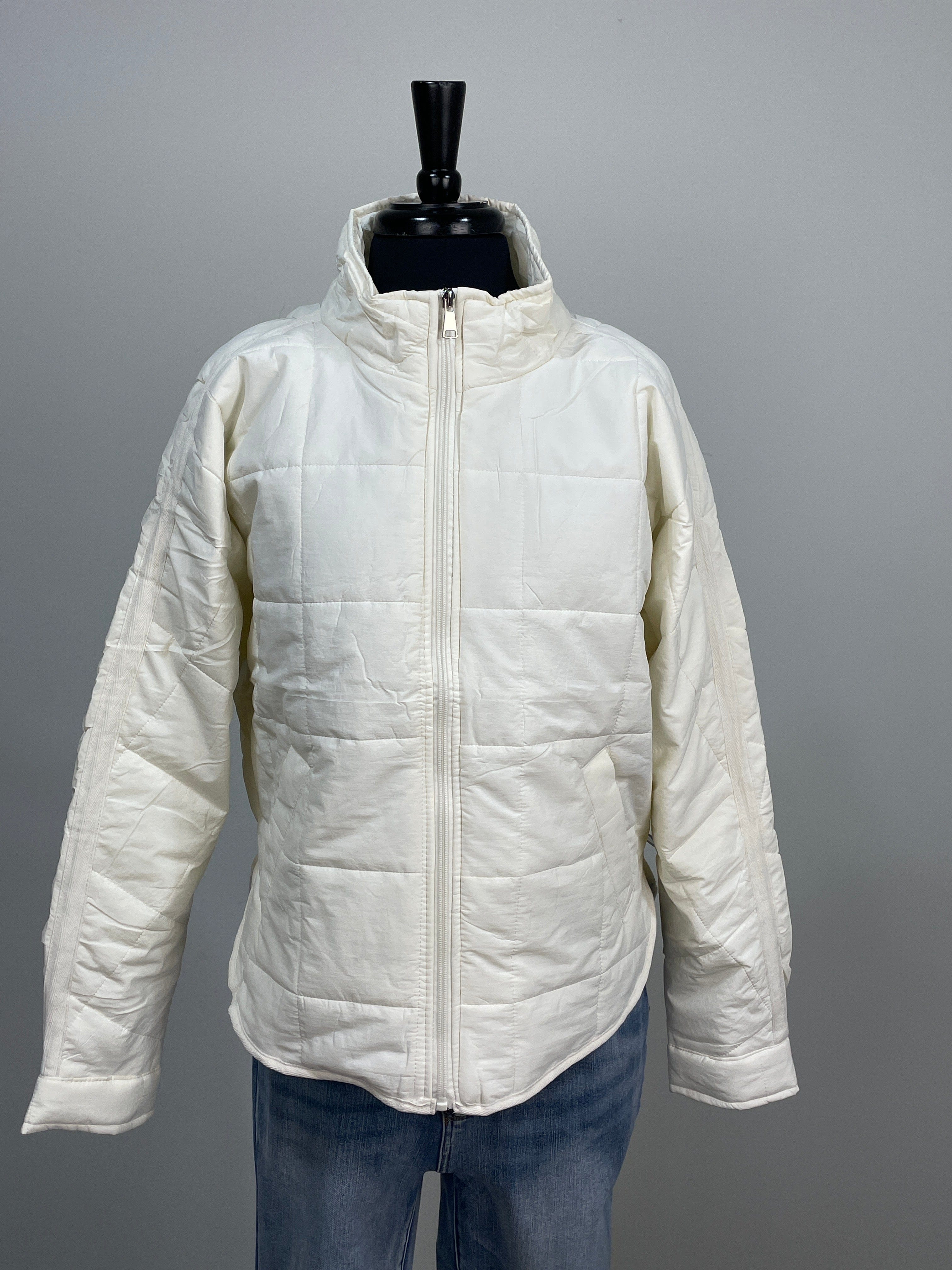 Off White Lightweight Puffer Jacket