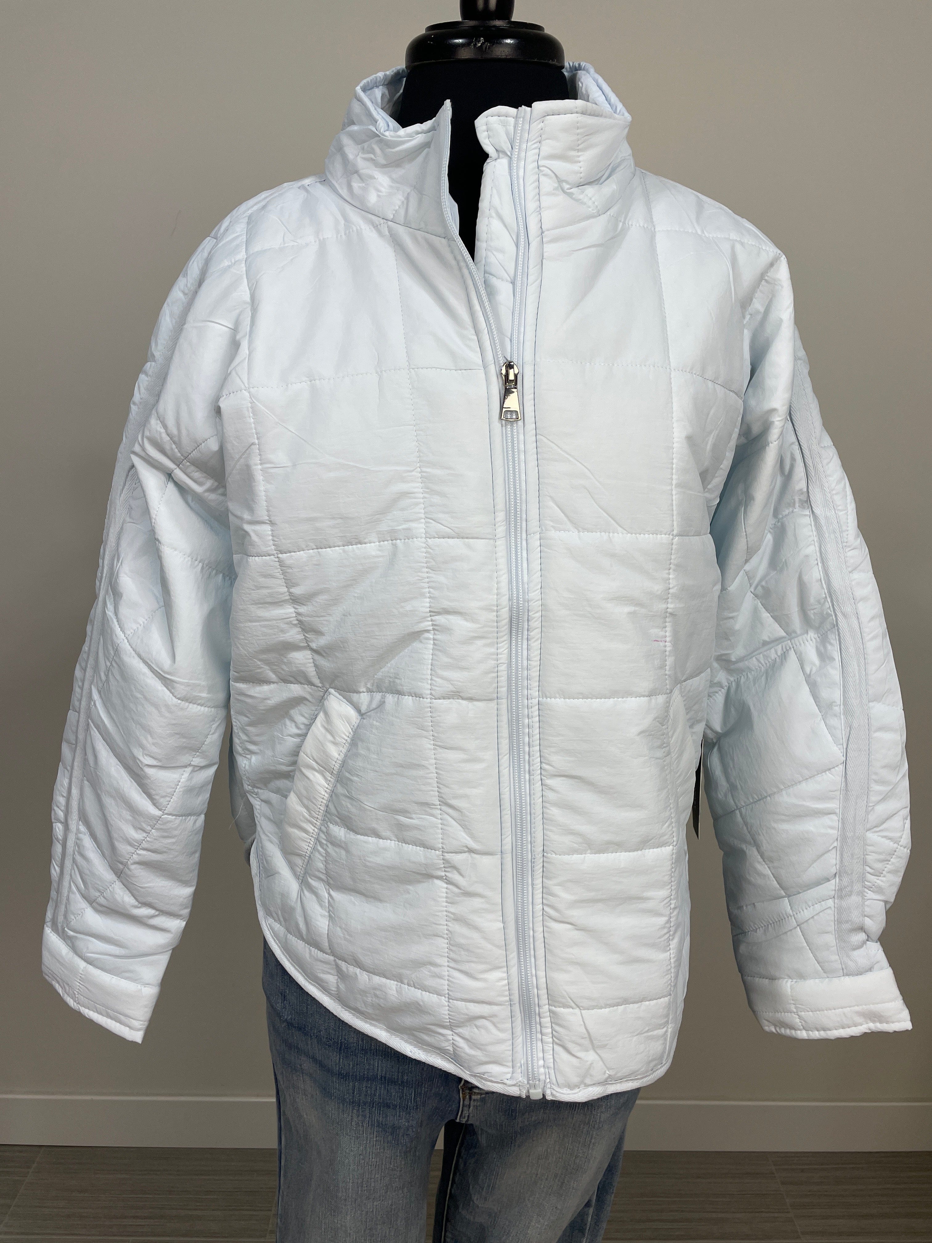 Blue Lightweight Puffer Jacket