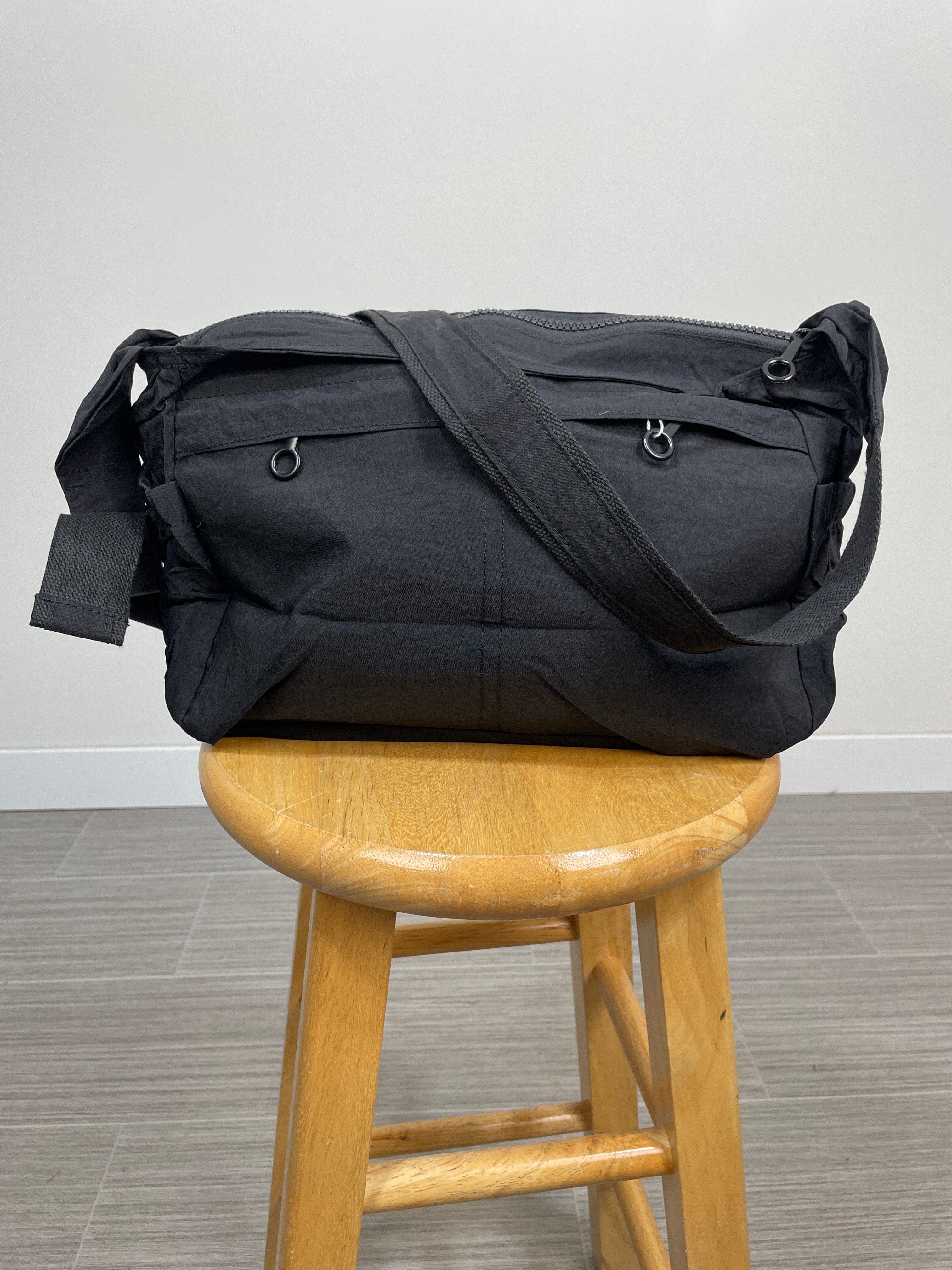 Black Multi Pocket Crossbody