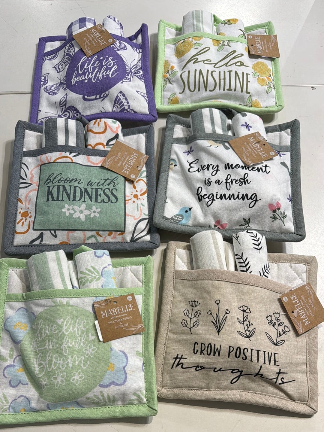 Spring 2pk Towel & Potholder Set