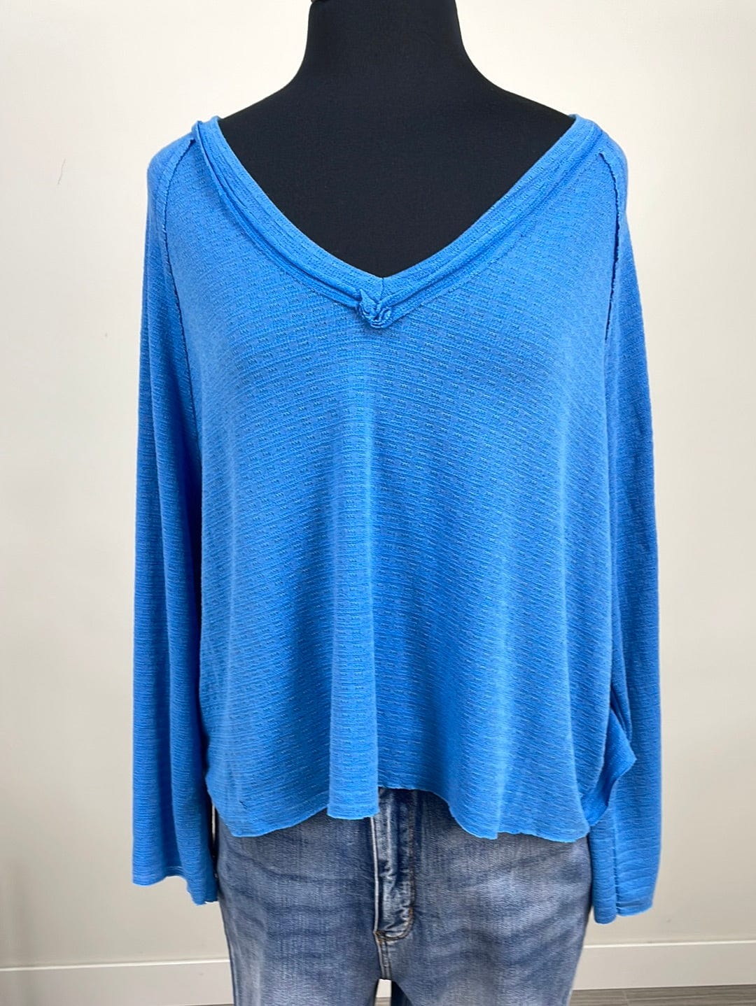 Marine Longsleeve Cropped Top