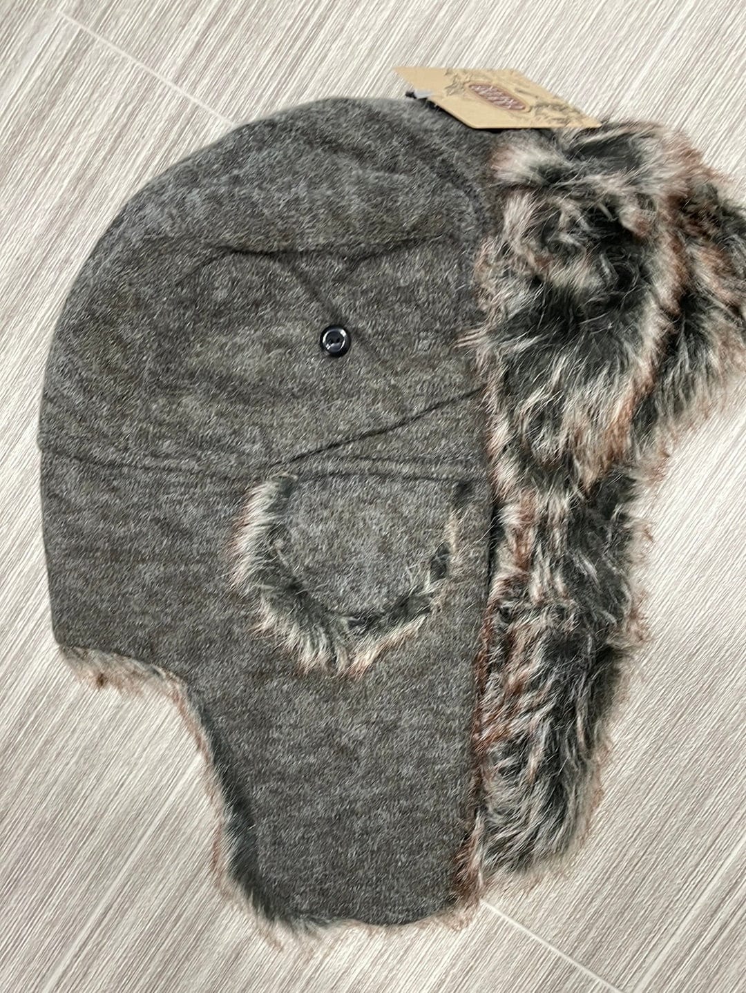 CC Grey Marled Aviator Hat