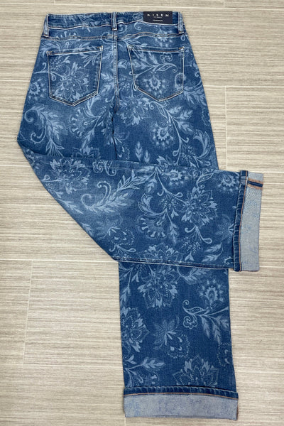 Paisley Straight Jeans